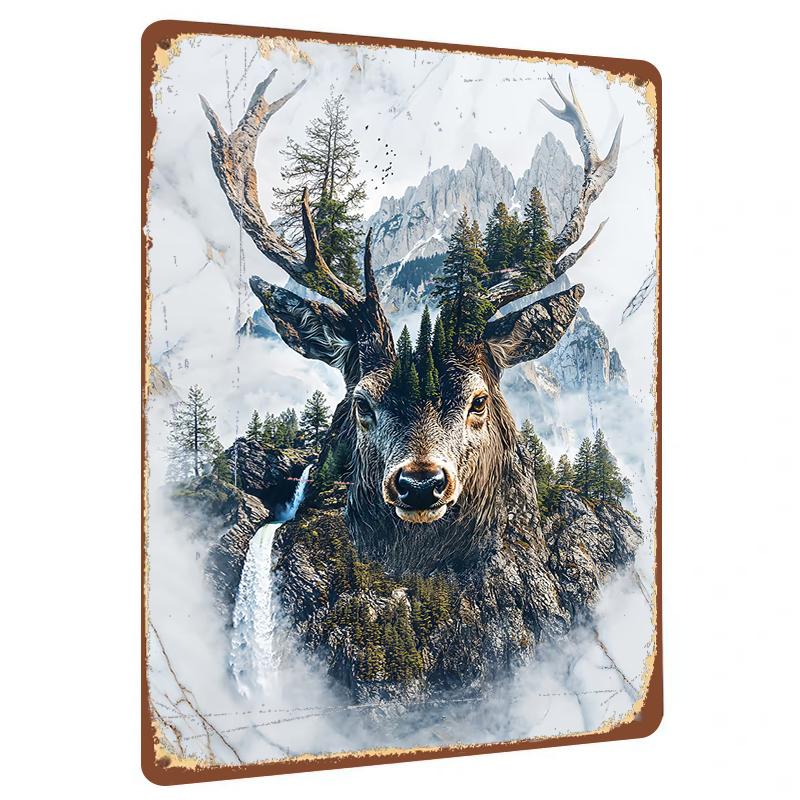 Forest Deer Mountain Landscape Metal Iron Painting Home Wall Decor Modern Living Room Art Hanging 20x30cm(7.8x11.8inch)
Forest Deer Mountain Landscape Metal Iron Painting Home Wall Decor Modern Living Room Art Hanging 20x30cm(7.8x11.8inch)