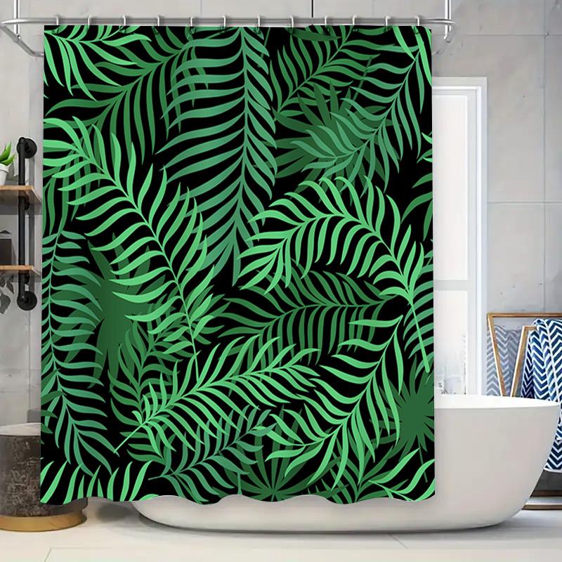Tropical Plant Pattern Shower Curtain Green Leaves Design For Bathroom Decor W60H190(CM)-1 Pcs
Tropical Plant Pattern Shower Curtain Green Leaves Design For Bathroom Decor W60H190(CM)-1 Pcs