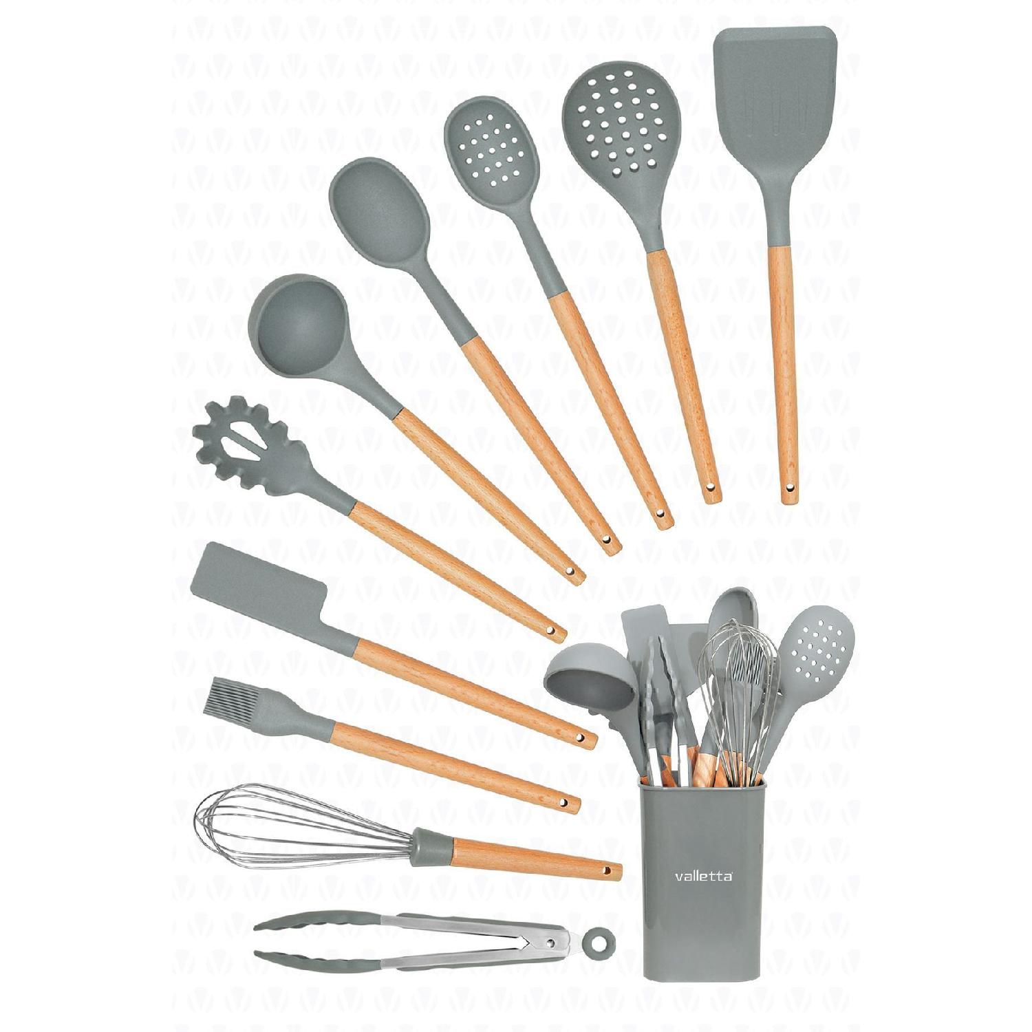 Matis Heat Resistant Silicone Fireproof Non-stick 11 Piece Serving Set With Stand Gray серый
Matis Heat Resistant Silicone Fireproof Non-stick 11 Piece Serving Set With Stand Gray серый