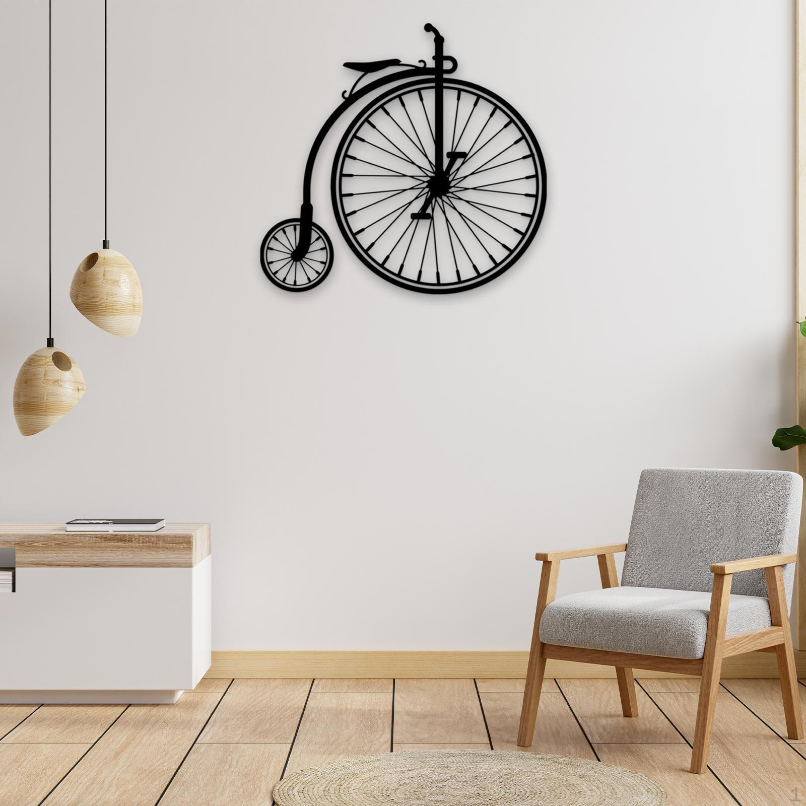 Bike Wheel Metal Wall Art, Crafts Creative Ornaments Hanging Aesthetic Iron Statue for Living Room
Bike Wheel Metal Wall Art, Crafts Creative Ornaments Hanging Aesthetic Iron Statue for Living Room