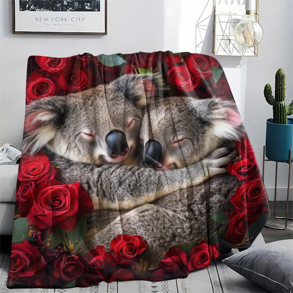 Koala and Roses,pattern Flannel Blanket, High quality Comfortable for All Seasons, Home Decor, Warmth and Comfort, Perfect for Gifts. 80cm x 120cm
Koala and Roses,pattern Flannel Blanket, High quality Comfortable for All Seasons, Home Decor, Warmth and Comfort, Perfect for Gifts. 80cm x 120cm