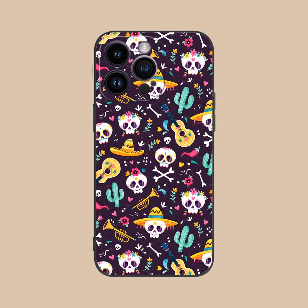 Day of the Dead Matte TPU Mobile Phone Case for iPhone 17 16 15 14 13 12 11 X XR XS 8 7 Air Pro Max Plus Mini Colorful Cover iPhone 7 Plus
Day of the Dead Matte TPU Mobile Phone Case for iPhone 17 16 15 14 13 12 11 X XR XS 8 7 Air Pro Max Plus Mini Colorful Cover iPhone 7 Plus