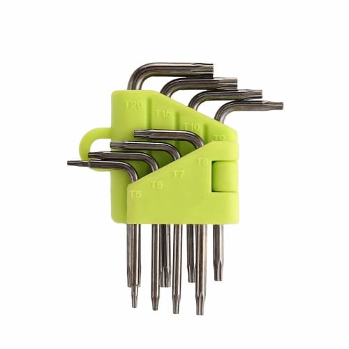 Набор отверток Torx YFFSFDC, T5, T6, T7, T8, T9, T10, T15, Набор прецизионных шестилопастных ключей, L-образный, Совместимый с защищенными от несанкционированного доступа винтами, Набор из 8 штук,
Набор отверток Torx YFFSFDC, T5, T6, T7, T8, T9, T10, T15, Набор прецизионных шестилопастных ключей, L-образный, Совместимый с защищенными от несанкционированного доступа винтами, Набор из 8 штук,