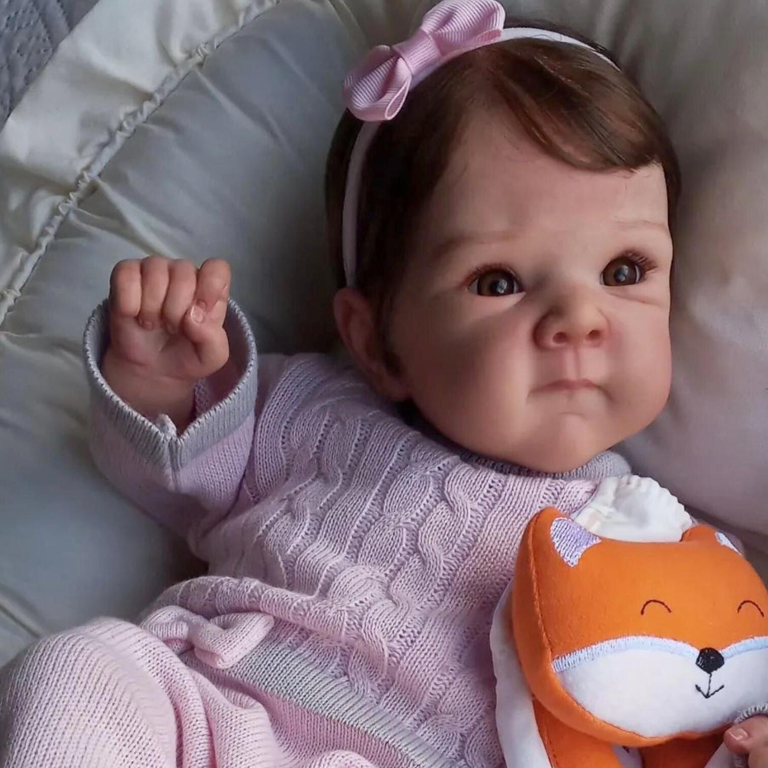 BZDOLL 48см 19 дюймов Кукла Реборн с Полным Виниловым Телом Игрушка для Девочки Прекрасная Кукла-Младенец Реалистичная Ручной Работы Подарок на День Рождения vinyl body doll
BZDOLL 48см 19 дюймов Кукла Реборн с Полным Виниловым Телом Игрушка для Девочки Прекрасная Кукла-Младенец Реалистичная Ручной Работы Подарок на День Рождения vinyl body doll