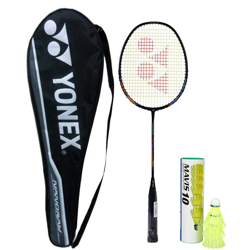 Professional Badminton Combo: Nanoray Light 18i Full Graphite Racket Black + Mavis 10 Nylon Shuttlecock 6-Pack
Professional Badminton Combo: Nanoray Light 18i Full Graphite Racket Black + Mavis 10 Nylon Shuttlecock 6-Pack
