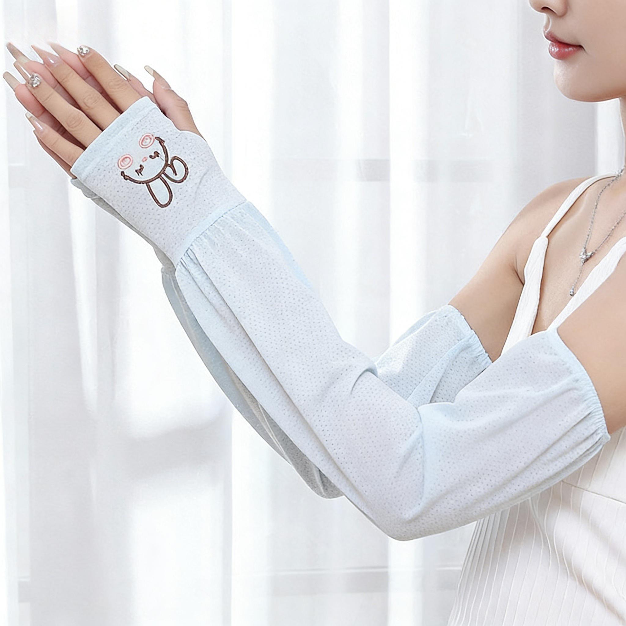 Ice Silk Cooling Arm Sleeves Fingerless Style Sun Protection for Outdoor Sports небо синє кольору
Ice Silk Cooling Arm Sleeves Fingerless Style Sun Protection for Outdoor Sports небо синє кольору