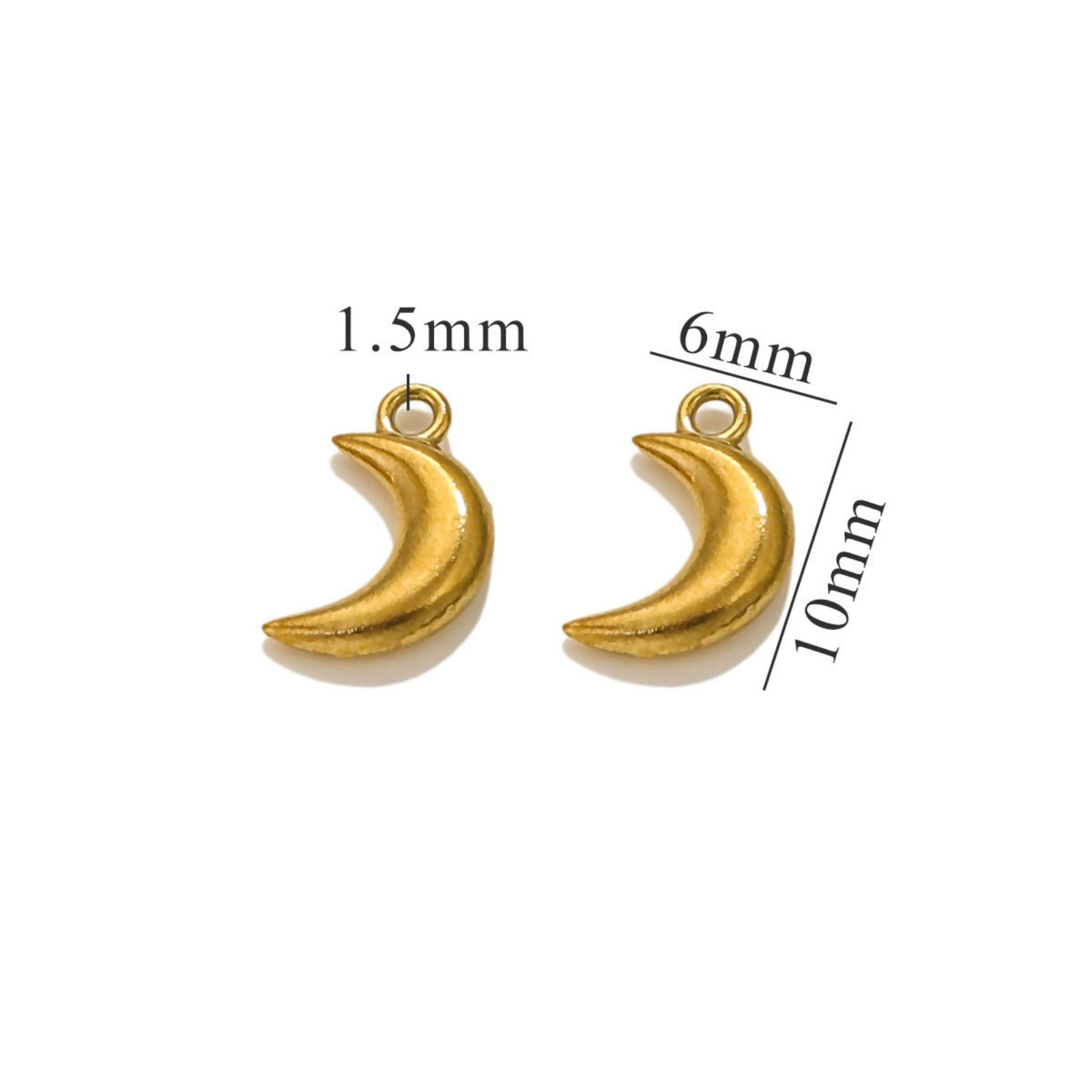 5 PCs 304 Stainless Steel Mini Charms 18K Gold Plated 3D Moon Sun Star Small Pendants DIY Earrings Necklace Bracelet Jewelry
5 PCs 304 Stainless Steel Mini Charms 18K Gold Plated 3D Moon Sun Star Small Pendants DIY Earrings Necklace Bracelet Jewelry
