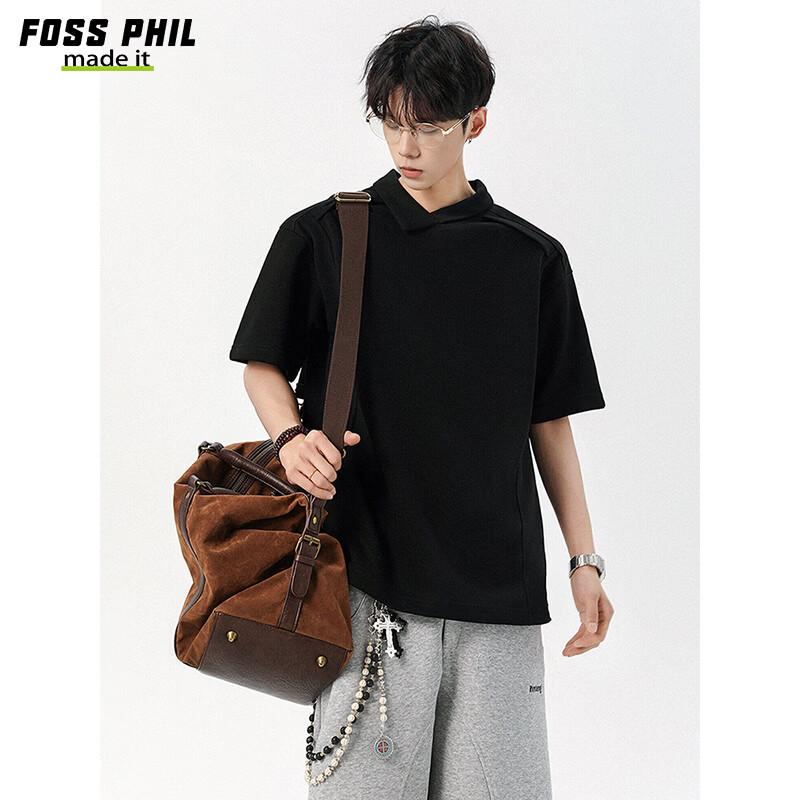 Foss Phil Men s Irregular Deconstructed Lapel Polo T-Shirt L
Foss Phil Men s Irregular Deconstructed Lapel Polo T-Shirt L