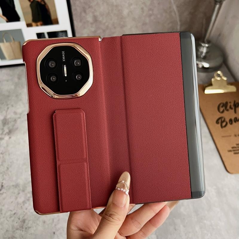 For Huawei Mate X6 and X5 Case Luxury Leather Dual Hinge Protection Finger Grip Strap Track Stand Case Cover Huawei Mate X6
For Huawei Mate X6 and X5 Case Luxury Leather Dual Hinge Protection Finger Grip Strap Track Stand Case Cover Huawei Mate X6