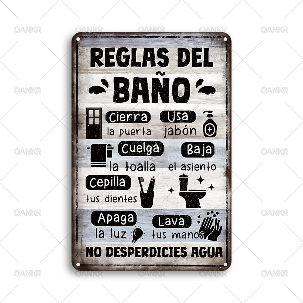 Vintage Bathroom Decor Tin Sign Bathroom Rules Metal Poster Metal Signs for Toilet Home Wall Art Decor Plaque Accessories 20x30cm(7.8x11.8inch)
Vintage Bathroom Decor Tin Sign Bathroom Rules Metal Poster Metal Signs for Toilet Home Wall Art Decor Plaque Accessories 20x30cm(7.8x11.8inch)