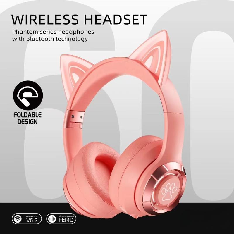 Беспроводная Bluetooth-гарнитура с креплением на голову, светящиеся кошачьи ушки, складная портативная кошачья лапка красный
Беспроводная Bluetooth-гарнитура с креплением на голову, светящиеся кошачьи ушки, складная портативная кошачья лапка красный