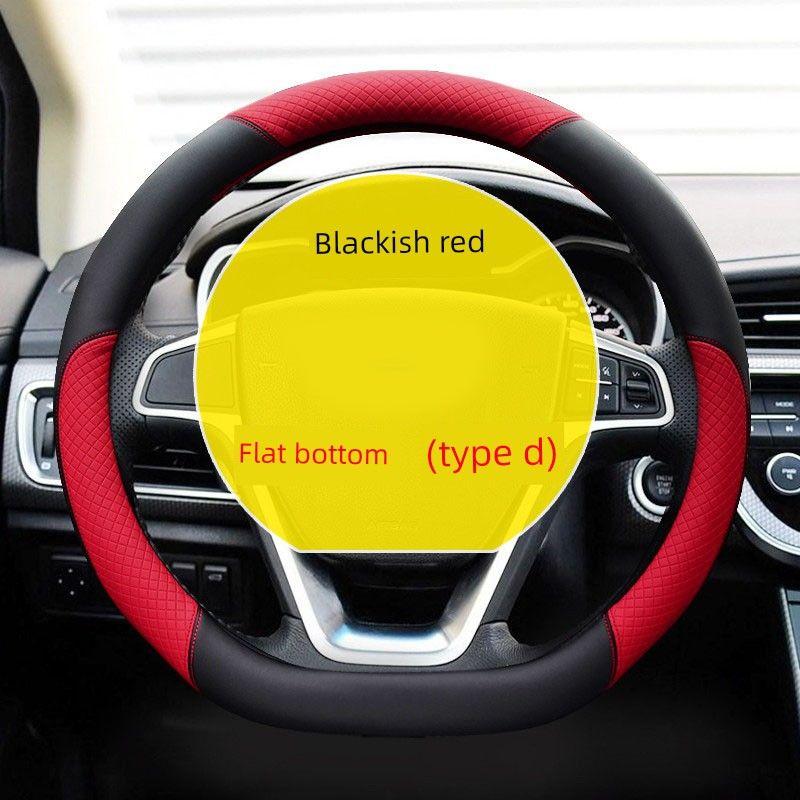 Four-Season Universal Car Steering Wheel Cover for Women, Korean Cute Linen Internet Celebrity Cartoon Summer Non-Slip Sweat-Absorbent Handle Cover Type 801-D: Black Red
Four-Season Universal Car Steering Wheel Cover for Women, Korean Cute Linen Internet Celebrity Cartoon Summer Non-Slip Sweat-Absorbent Handle Cover Type 801-D: Black Red