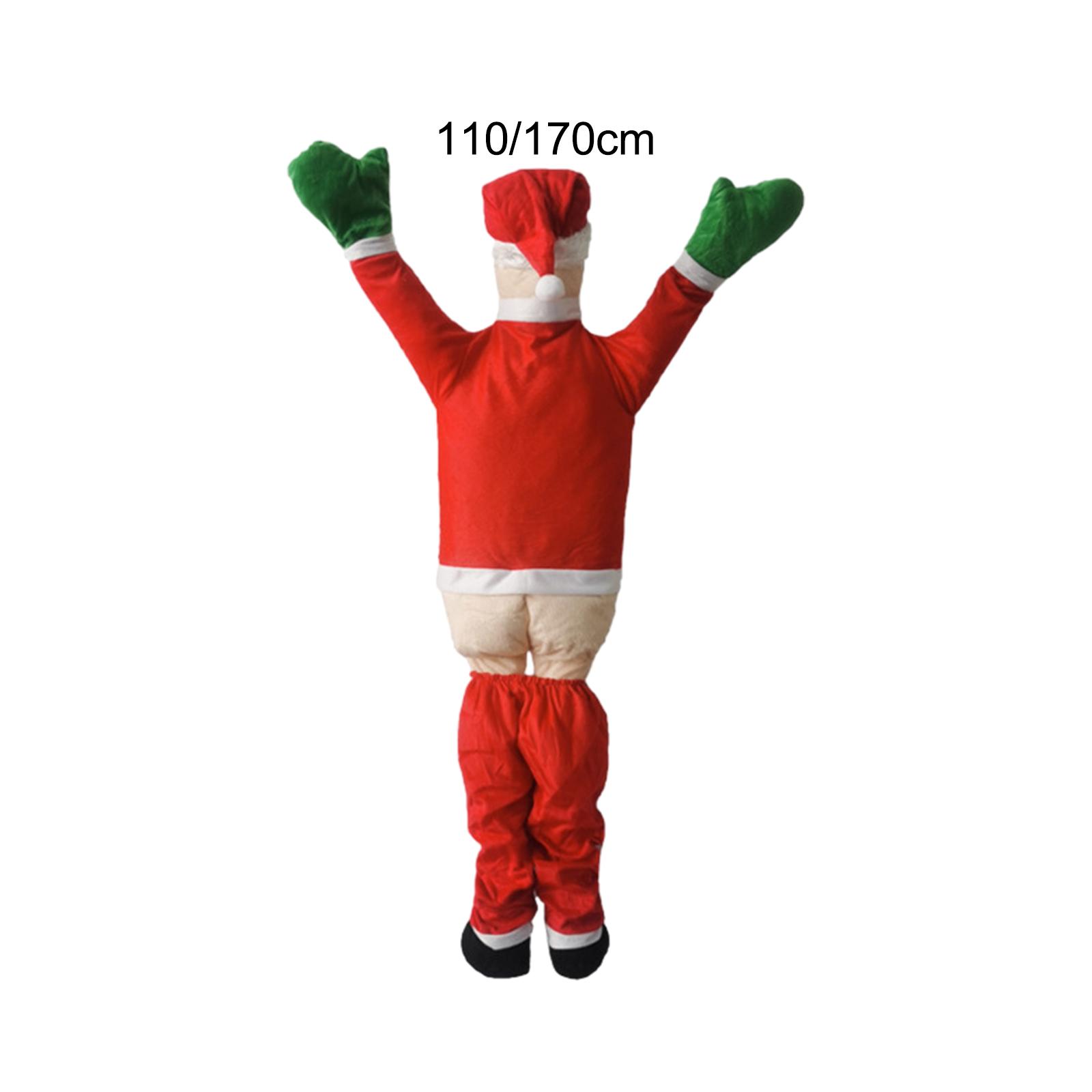 Wall Climbing Santa Claus Statue Clothes Ornaments Christmas Doll Santa Doll for Bedroom Celebration Office Collection Height 110cm
Wall Climbing Santa Claus Statue Clothes Ornaments Christmas Doll Santa Doll for Bedroom Celebration Office Collection Height 110cm