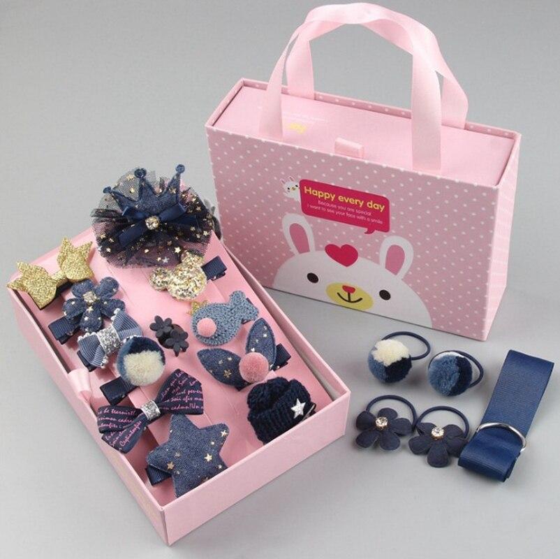 18 Pieces Baby Hair Accessories Princess Headdress Girls Headband Children Barrettes Headband Gift Set Box
18 Pieces Baby Hair Accessories Princess Headdress Girls Headband Children Barrettes Headband Gift Set Box