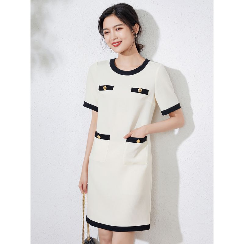 Fancy Classic Style Dress 2025 Summer New Arrival Women s Clothing Small High-End Ladies Elegant Straight Dress Apricot S
Fancy Classic Style Dress 2025 Summer New Arrival Women s Clothing Small High-End Ladies Elegant Straight Dress Apricot S