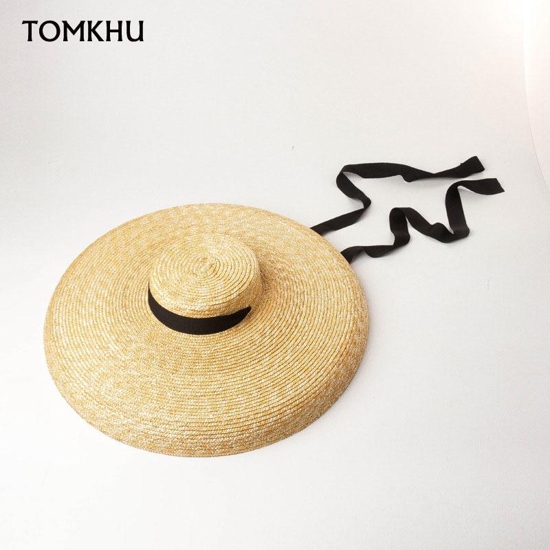 TOMKHU New Wide Brim Boater Sun Hat Big Floppy Women Summer Hat UV Sun Block Straw Hat Travel Derby Hat Beach Cap 18cm чорний
TOMKHU New Wide Brim Boater Sun Hat Big Floppy Women Summer Hat UV Sun Block Straw Hat Travel Derby Hat Beach Cap 18cm чорний