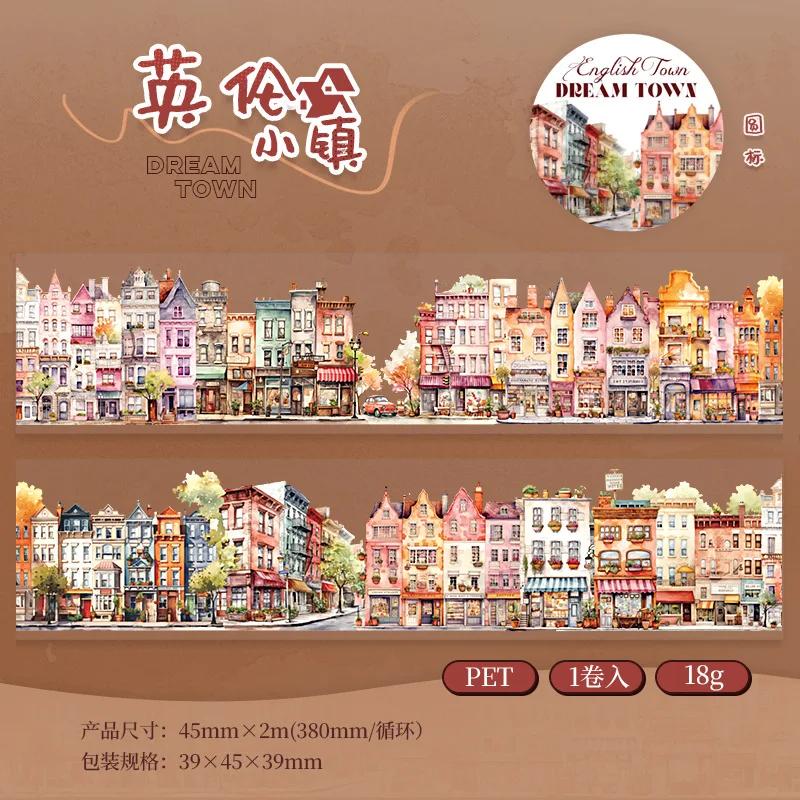 Mr. Paper, Romantic Fairy Tale Town Landscape Tape Stickers, Scrapbook Phone Case Notebook Diary Decoration Stationery Stickers
Mr. Paper, Romantic Fairy Tale Town Landscape Tape Stickers, Scrapbook Phone Case Notebook Diary Decoration Stationery Stickers