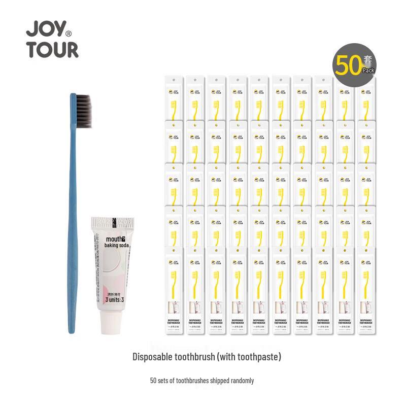 JOYTOUR Disposable Toothbrush Set with Toothpaste
JOYTOUR Disposable Toothbrush Set with Toothpaste