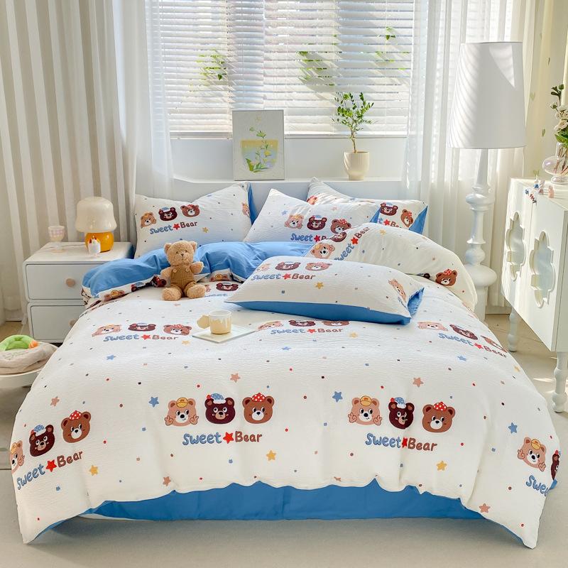 Пододеяльник из хлопка, супермягкий, удобный, комплект постельного белья из 4 предметов с застежкой-молнией 1.5m four-piece set
Пододеяльник из хлопка, супермягкий, удобный, комплект постельного белья из 4 предметов с застежкой-молнией 1.5m four-piece set