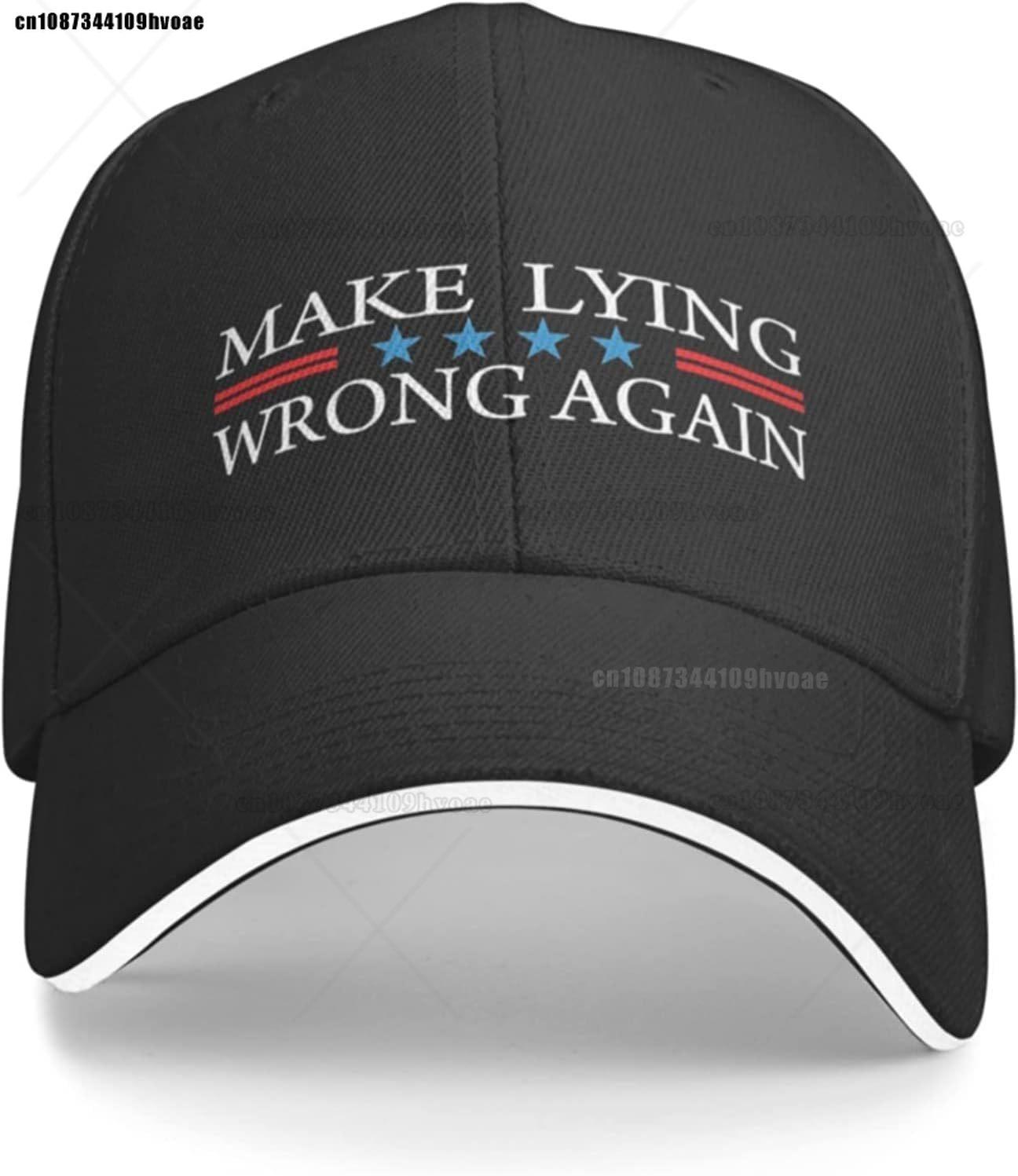 Make Lying Wrong Again Hat for Unisex Baseball Hat Fashionable Cap One Size
Make Lying Wrong Again Hat for Unisex Baseball Hat Fashionable Cap One Size