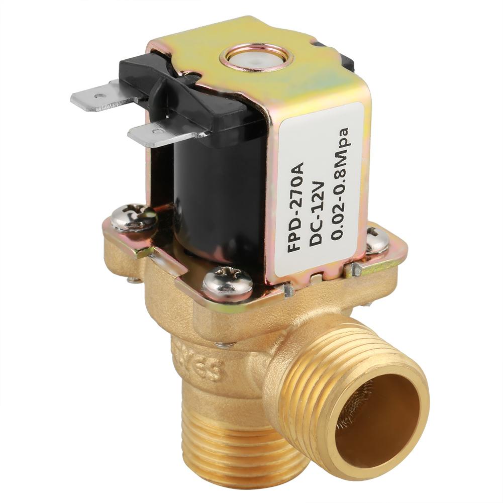 DC 12V DN15 G12 Brass Electric Solenoid Valve Normally Closed Water Inlet Switch with Filter
DC 12V DN15 G12 Brass Electric Solenoid Valve Normally Closed Water Inlet Switch with Filter