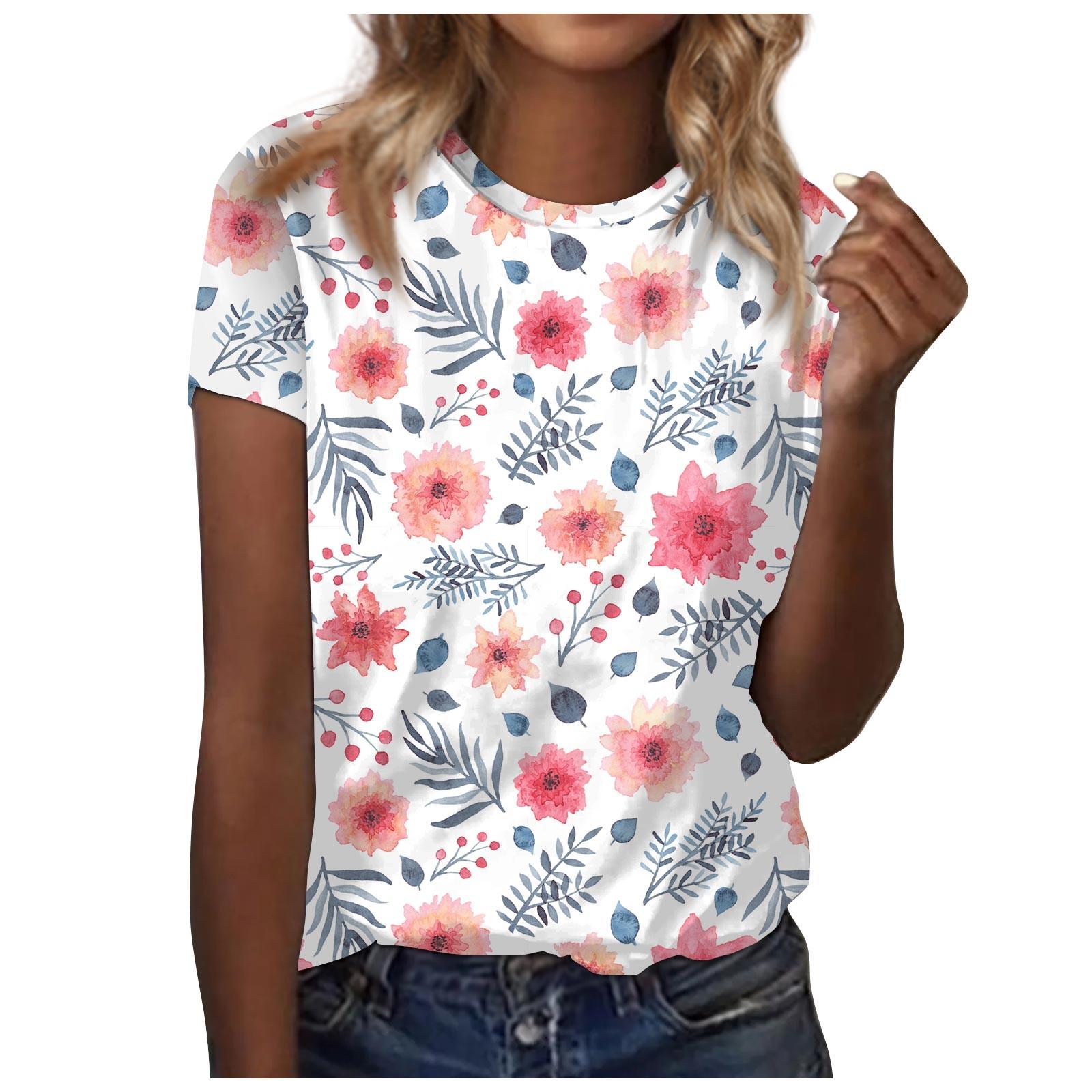 Женские модные повседневные топы с принтом, рубашки с короткими рукавами, пуловеры с круглым вырезом, футболки L розовый
Женские модные повседневные топы с принтом, рубашки с короткими рукавами, пуловеры с круглым вырезом, футболки L розовый