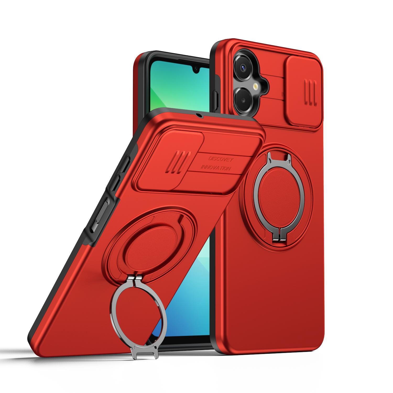 Sliding Camera Cover Armor Case For Samsung Galaxy A07 4G A06 5G Metal Ring Stand TPU Frame Hard Plastic Shockproof Coque Shield For A07 4G червоний
Sliding Camera Cover Armor Case For Samsung Galaxy A07 4G A06 5G Metal Ring Stand TPU Frame Hard Plastic Shockproof Coque Shield For A07 4G червоний