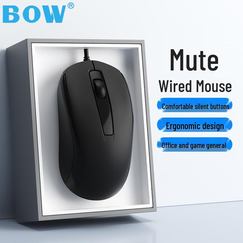 BOW Безшумна Ергономічна USB-миша для Ноутбука/Настільного Комп ютера
BOW Безшумна Ергономічна USB-миша для Ноутбука/Настільного Комп ютера