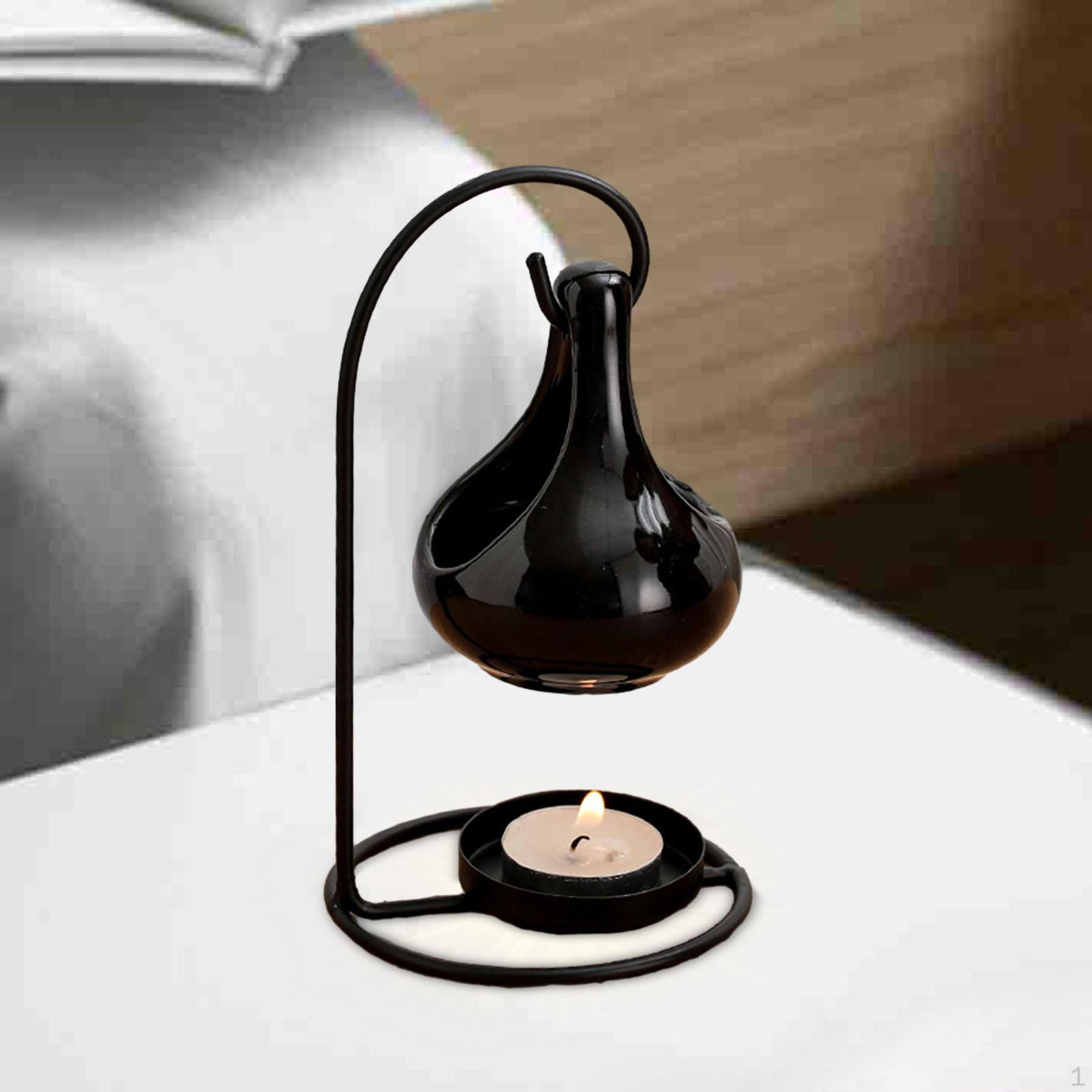 Ceramic Hanging Pot Essential Oil Burner Ornament Height 17cm Candle Warmer Functional Iron Stand
Ceramic Hanging Pot Essential Oil Burner Ornament Height 17cm Candle Warmer Functional Iron Stand