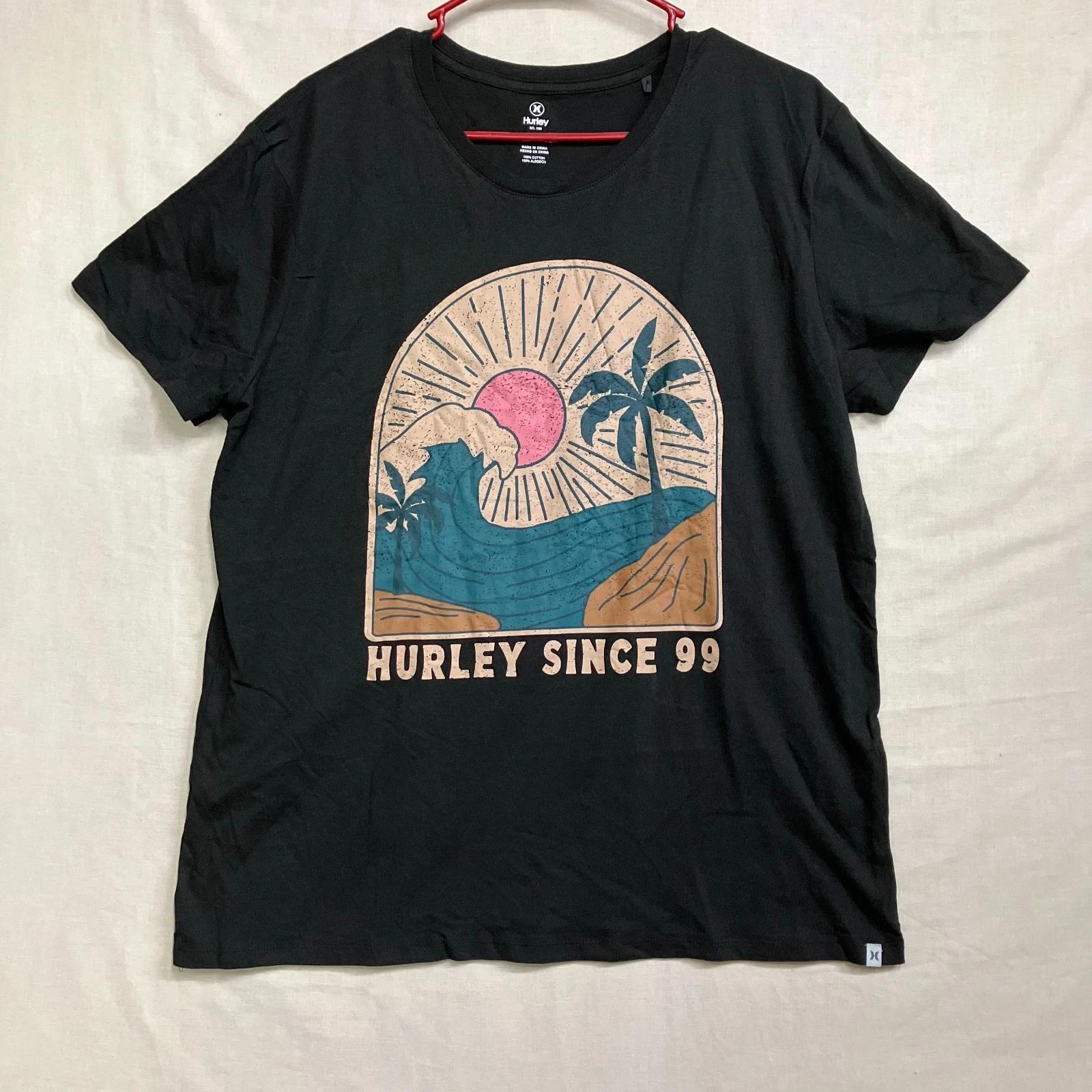 Hurley T Shirt Women s Size XL Black Graphic Wave Sun Logo Short Sleeve Cotton M
Hurley T Shirt Women s Size XL Black Graphic Wave Sun Logo Short Sleeve Cotton M