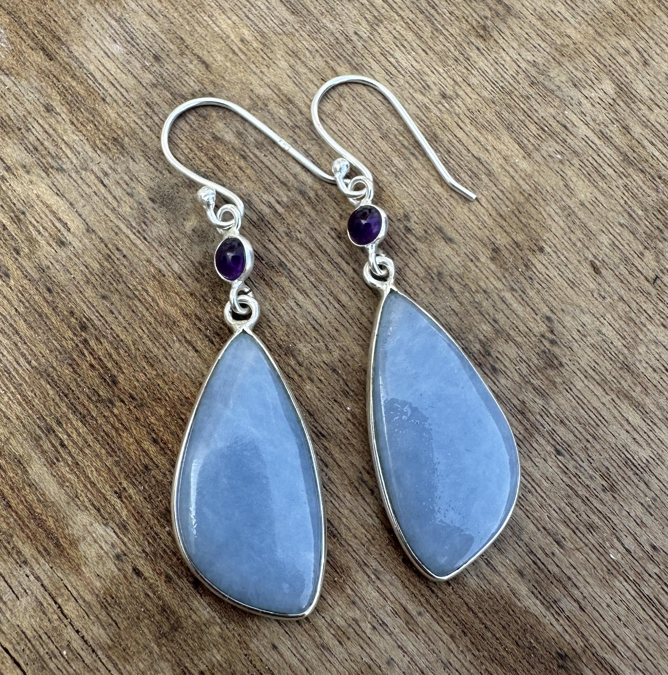 Amazing Angelite Earring,Tiny Amethyst Stone,925 Sterling Silver Earring, Silver Jewelry Earring, Gift For Her 2 Inches Length синий
Amazing Angelite Earring,Tiny Amethyst Stone,925 Sterling Silver Earring, Silver Jewelry Earring, Gift For Her 2 Inches Length синий
