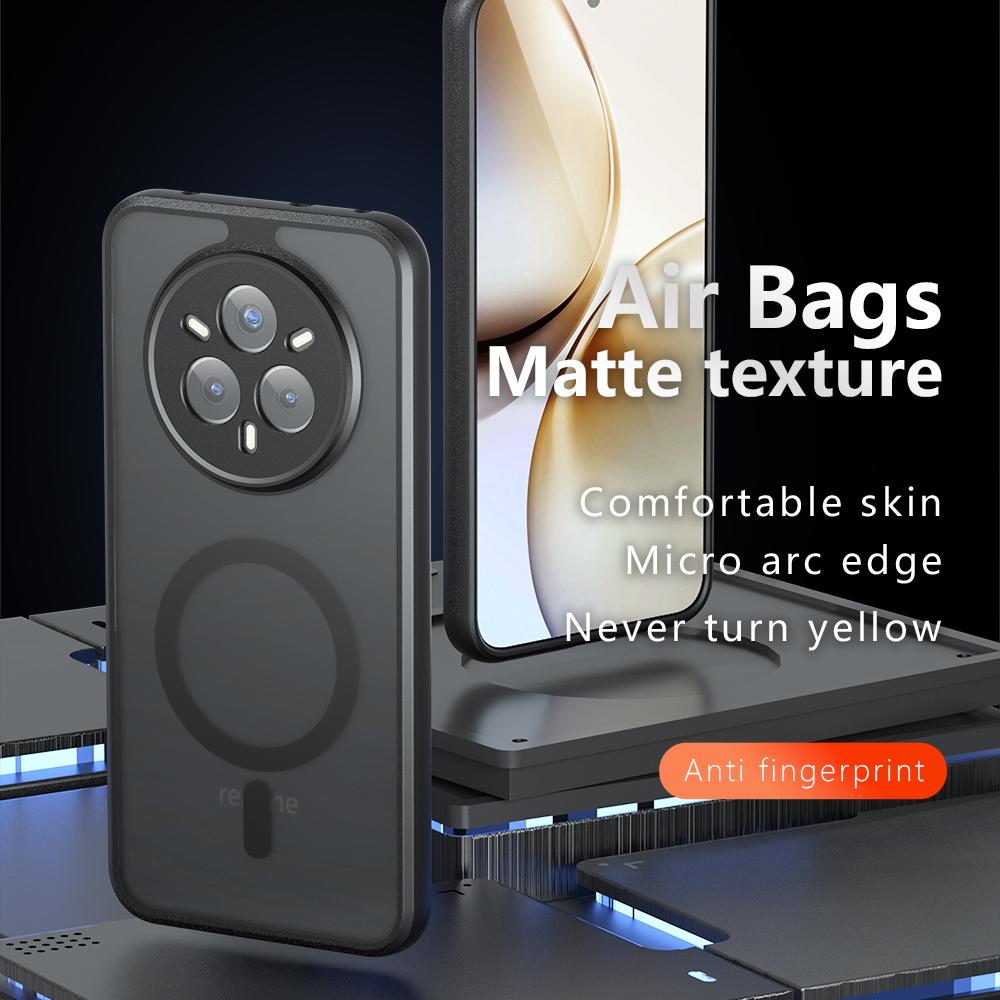 For Realme 14 Pro 5G Case Compatible with MagSafe TPU+PC Matte Skin Touch Phone Cover As Shown A
For Realme 14 Pro 5G Case Compatible with MagSafe TPU+PC Matte Skin Touch Phone Cover As Shown A