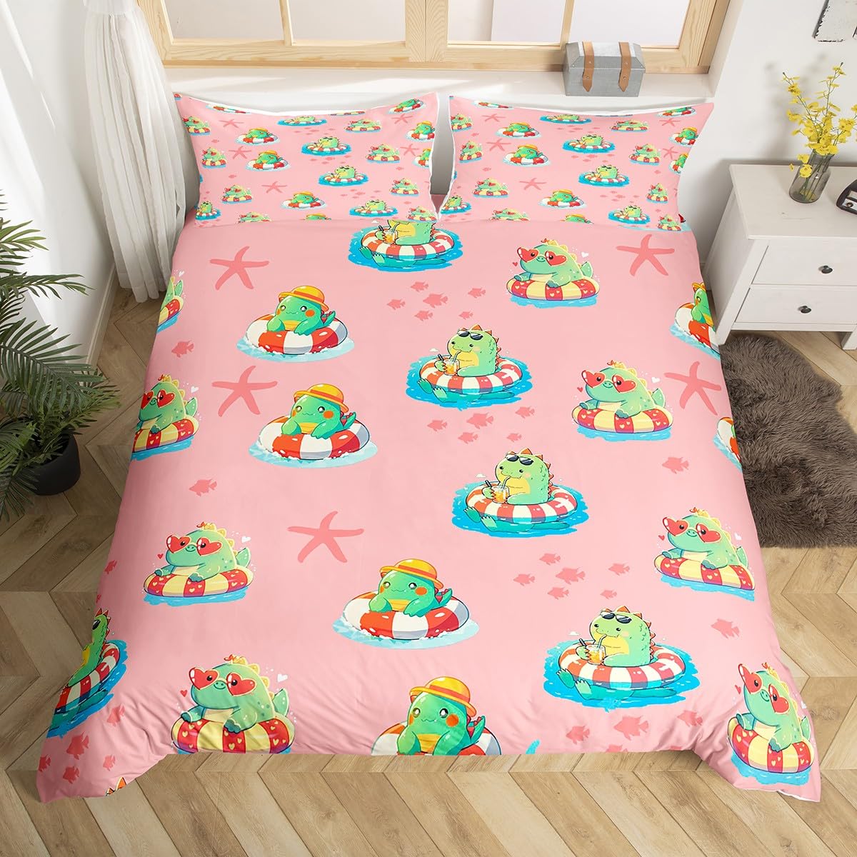 Милый пододеяльник с динозаврами King Size Queen Size Кавайный мультяшный Дикий Динозавр Постельное белье Комплект для детей Мальчиков Девочек Животные джунглей Пододеяльник EU Single(135x200cm)
Милый пододеяльник с динозаврами King Size Queen Size Кавайный мультяшный Дикий Динозавр Постельное белье Комплект для детей Мальчиков Девочек Животные джунглей Пододеяльник EU Single(135x200cm)