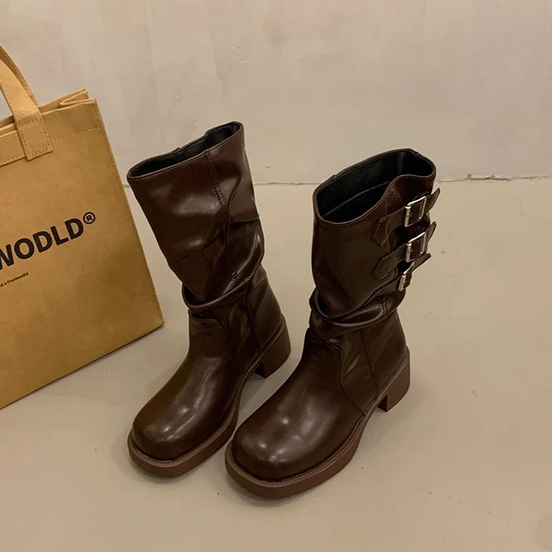 мода Винтаж Коричневый Женщины Вестерн Ковбойские сапоги Модные Slip On Knight Mid Calf Booties Дамы Элегантные Толстые Каблуки Botas Mujer 35 коричневый
мода Винтаж Коричневый Женщины Вестерн Ковбойские сапоги Модные Slip On Knight Mid Calf Booties Дамы Элегантные Толстые Каблуки Botas Mujer 35 коричневый