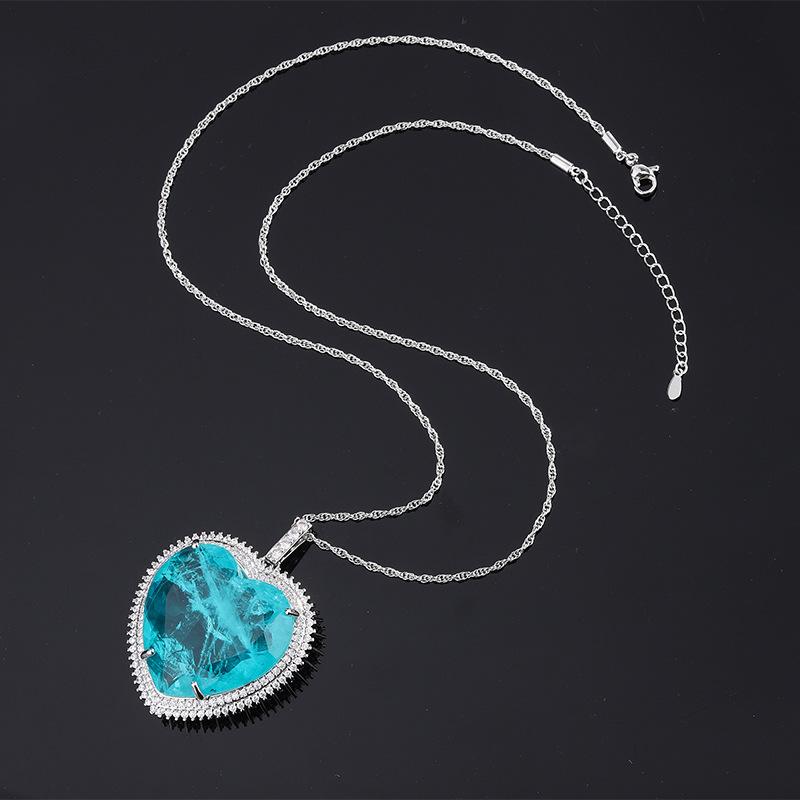 French Luxurious Classic Retro Love Heart Shaped Pendant Necklace Morgan Powder Crystal for Women Jewelry Designer Wedding Gift синій
French Luxurious Classic Retro Love Heart Shaped Pendant Necklace Morgan Powder Crystal for Women Jewelry Designer Wedding Gift синій