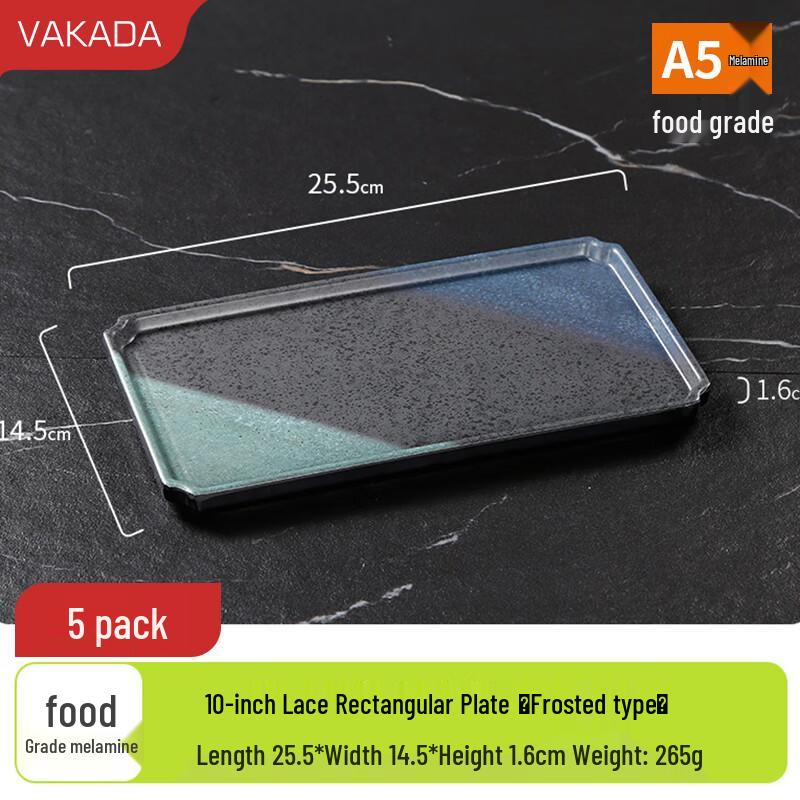 VAKADA Melamine Square BBQ & Sushi Plates - 5 Pack
VAKADA Melamine Square BBQ & Sushi Plates - 5 Pack