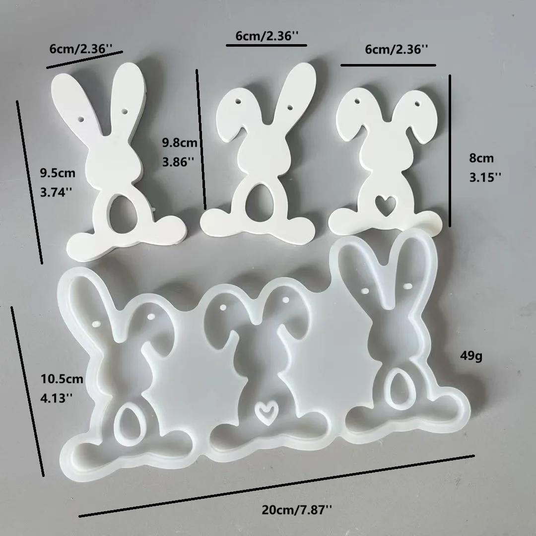 resin silicone mold Easter Triple Rabbit tag Home desktop atmosphere decoration Festival gift Resin gypsum candle Handicraft
resin silicone mold Easter Triple Rabbit tag Home desktop atmosphere decoration Festival gift Resin gypsum candle Handicraft