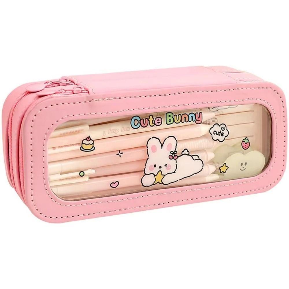 Good Looking Transparent Pencil Bag Aesthetic Stationery Storage Bag School Office чорний
Good Looking Transparent Pencil Bag Aesthetic Stationery Storage Bag School Office чорний