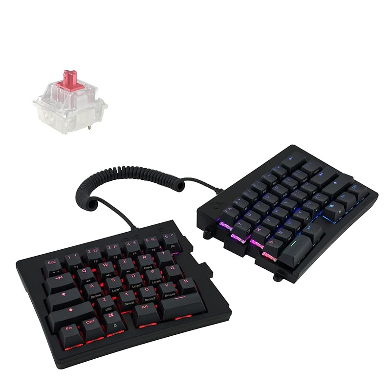 BAROCCO MiSTEL MD600 Alpha (English layout/quiet red axis) Separate type keyboard wired USB/Wireless Bluetooth 5.0 60% 64 key black color PBT white
BAROCCO MiSTEL MD600 Alpha (English layout/quiet red axis) Separate type keyboard wired USB/Wireless Bluetooth 5.0 60% 64 key black color PBT white