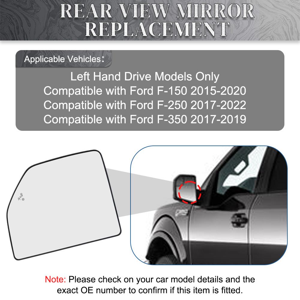 Heated Left Right Side Rearview Wing Door Tow Mirror Glass Blind Spot for Ford F-150 2015-2020 F-250 2017-2026 F-350 2017-2019
Heated Left Right Side Rearview Wing Door Tow Mirror Glass Blind Spot for Ford F-150 2015-2020 F-250 2017-2026 F-350 2017-2019