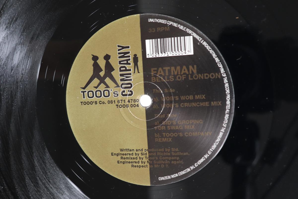 12inch Record FATMAN SCOOP Bells Of London TOOS004 TOOOS COMPANY 1995 UK Dance Electronica Used
12inch Record FATMAN SCOOP Bells Of London TOOS004 TOOOS COMPANY 1995 UK Dance Electronica Used