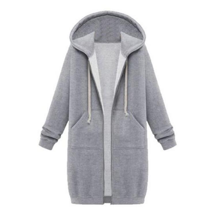 Hooded Sweatshirt Coat for Women Adjustable Drawstring Long Sleeve with Pockets M светло-серый
Hooded Sweatshirt Coat for Women Adjustable Drawstring Long Sleeve with Pockets M светло-серый