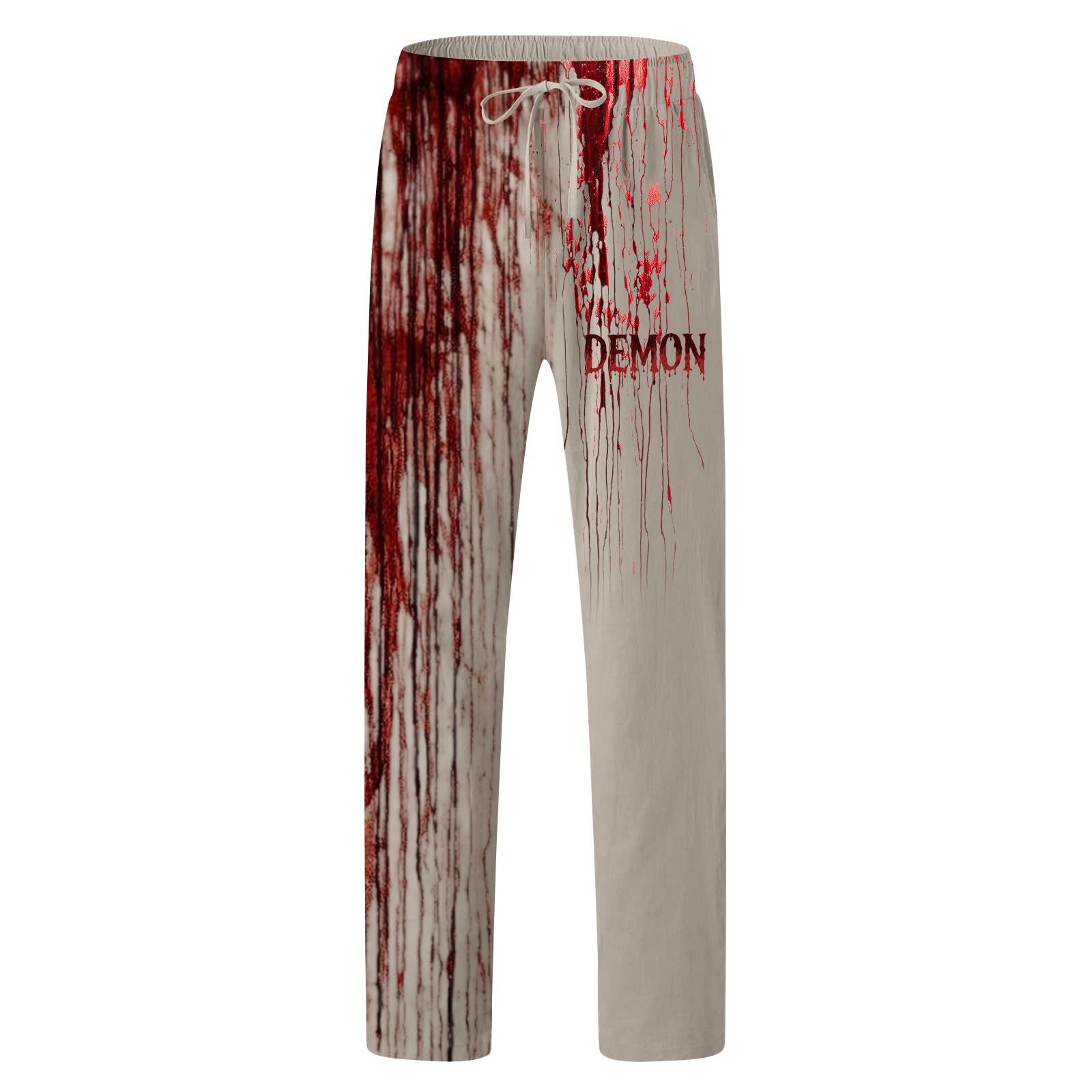 Мужские повседневные длинные брюки на кулиске с принтами букв на Хэллоуин M красный
Мужские повседневные длинные брюки на кулиске с принтами букв на Хэллоуин M красный