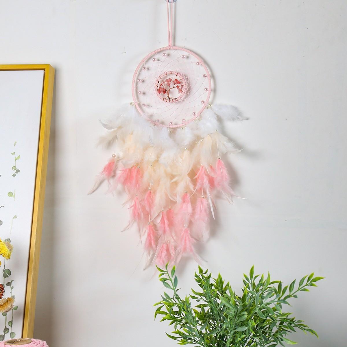1PC Dream Catcher Pink The Tree of Life Healing Crystal Stone kawaii hanging ornaments Nursery Room Decor Christams Decoration Gift
1PC Dream Catcher Pink The Tree of Life Healing Crystal Stone kawaii hanging ornaments Nursery Room Decor Christams Decoration Gift