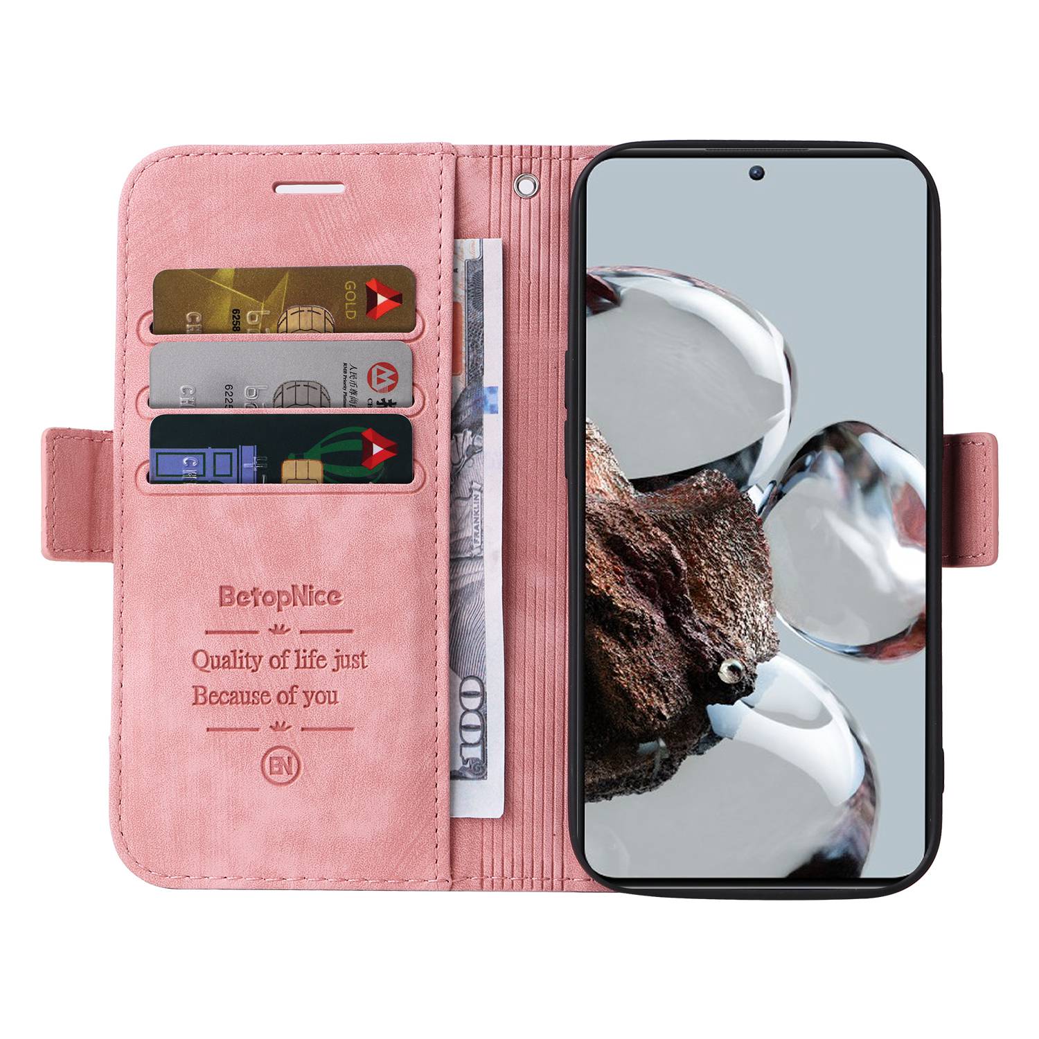 BETOPNICE 001 For Xiaomi 12T 5G/12T Pro 5G/Redmi K50 Ultra 5G Imprinted Stitching Line Stand Case PU Leather Magnetic Clasp Wallet Phone Cover Pink
BETOPNICE 001 For Xiaomi 12T 5G/12T Pro 5G/Redmi K50 Ultra 5G Imprinted Stitching Line Stand Case PU Leather Magnetic Clasp Wallet Phone Cover Pink