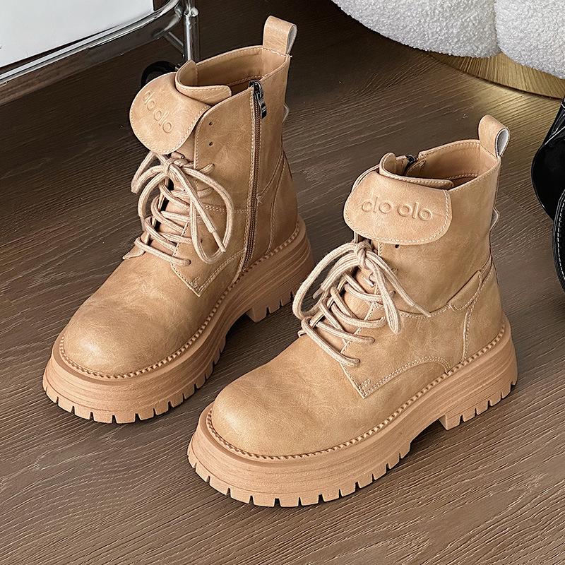 Женские ретро мотоботы на толстой подошве - 2025 Осень/Зима Британский стиль Увеличивающие рост Короткие рабочие ботинки 38
Женские ретро мотоботы на толстой подошве - 2025 Осень/Зима Британский стиль Увеличивающие рост Короткие рабочие ботинки 38