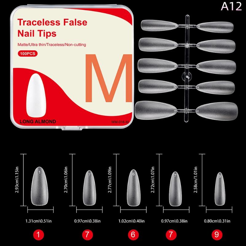 &100Pcs/box Single Size Full Cover False Nail Tips Clear Press On The Tip Nail Extension Short Trapezoid Rllipse Almond Style
&100Pcs/box Single Size Full Cover False Nail Tips Clear Press On The Tip Nail Extension Short Trapezoid Rllipse Almond Style