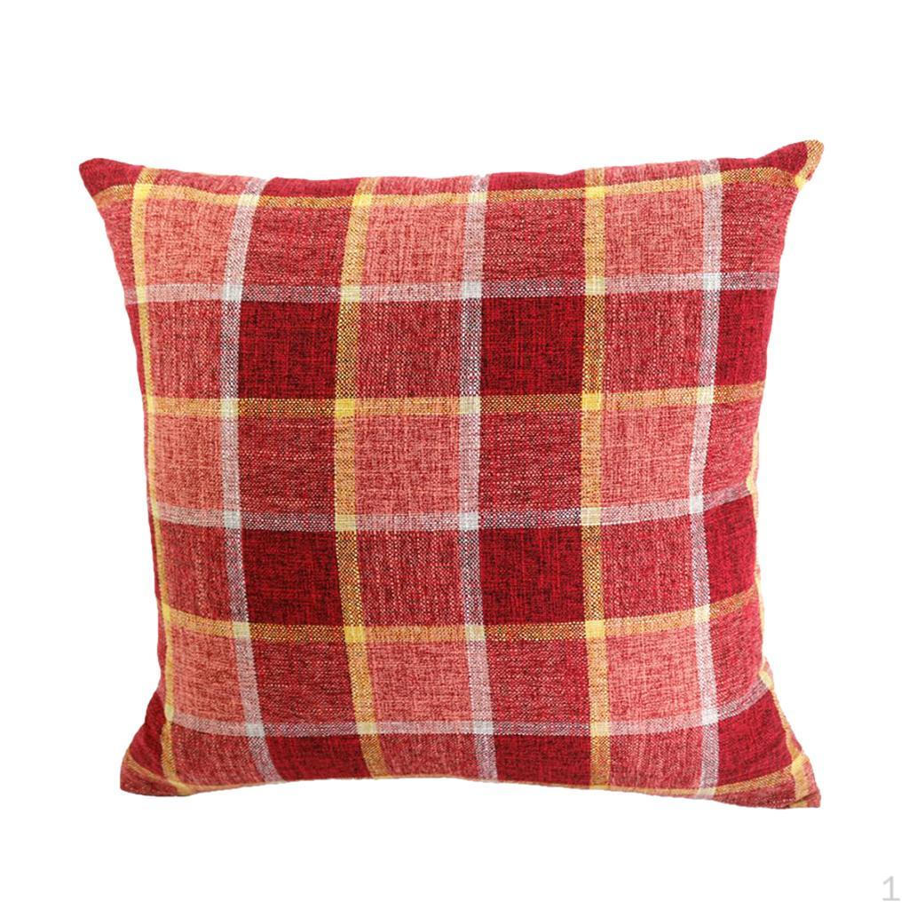 European Plaid Pattern Polyester Square Throw Pillow Case Cushion Cover Red
European Plaid Pattern Polyester Square Throw Pillow Case Cushion Cover Red