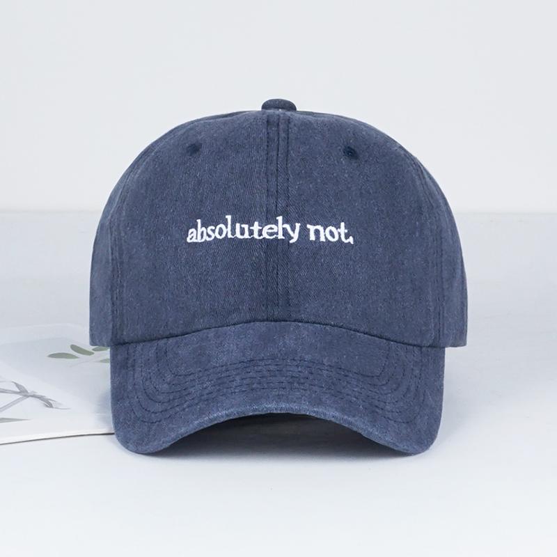 MLFO Absolutely Not Embroidered Washed Baseball Cap Lightweight Breathable and AdjustableUnisex Casual and Fashionable Hat
MLFO Absolutely Not Embroidered Washed Baseball Cap Lightweight Breathable and AdjustableUnisex Casual and Fashionable Hat