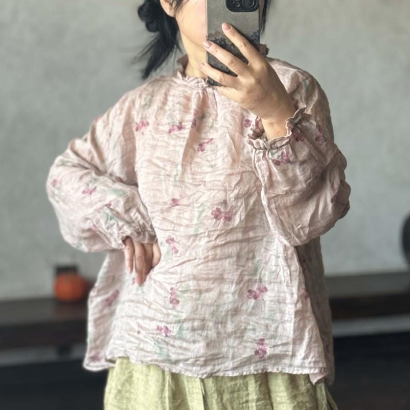 Johnature Women Vintage Shirts Long Sleeve Spring O-Neck High Quality Women Loose Floral Shirts One Size
Johnature Women Vintage Shirts Long Sleeve Spring O-Neck High Quality Women Loose Floral Shirts One Size